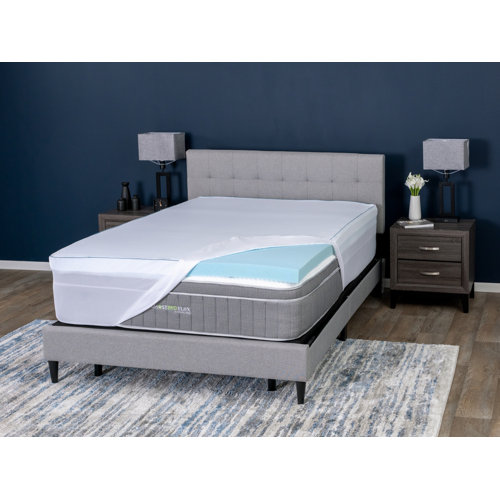 GhostBed Aircool IQ 3" Memory Foam Mattress Topper Wayfair